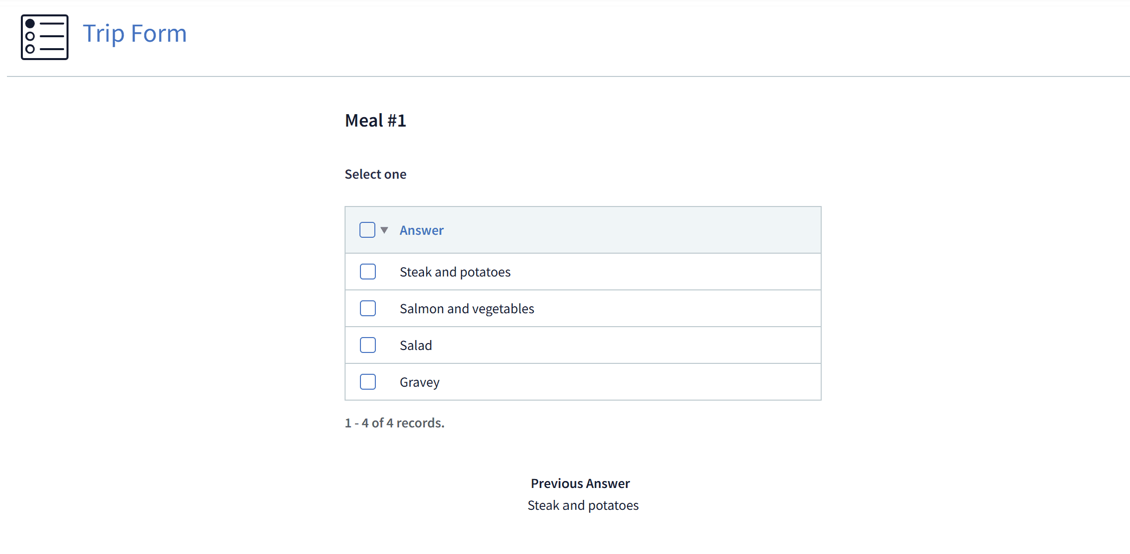 Forms screen 4