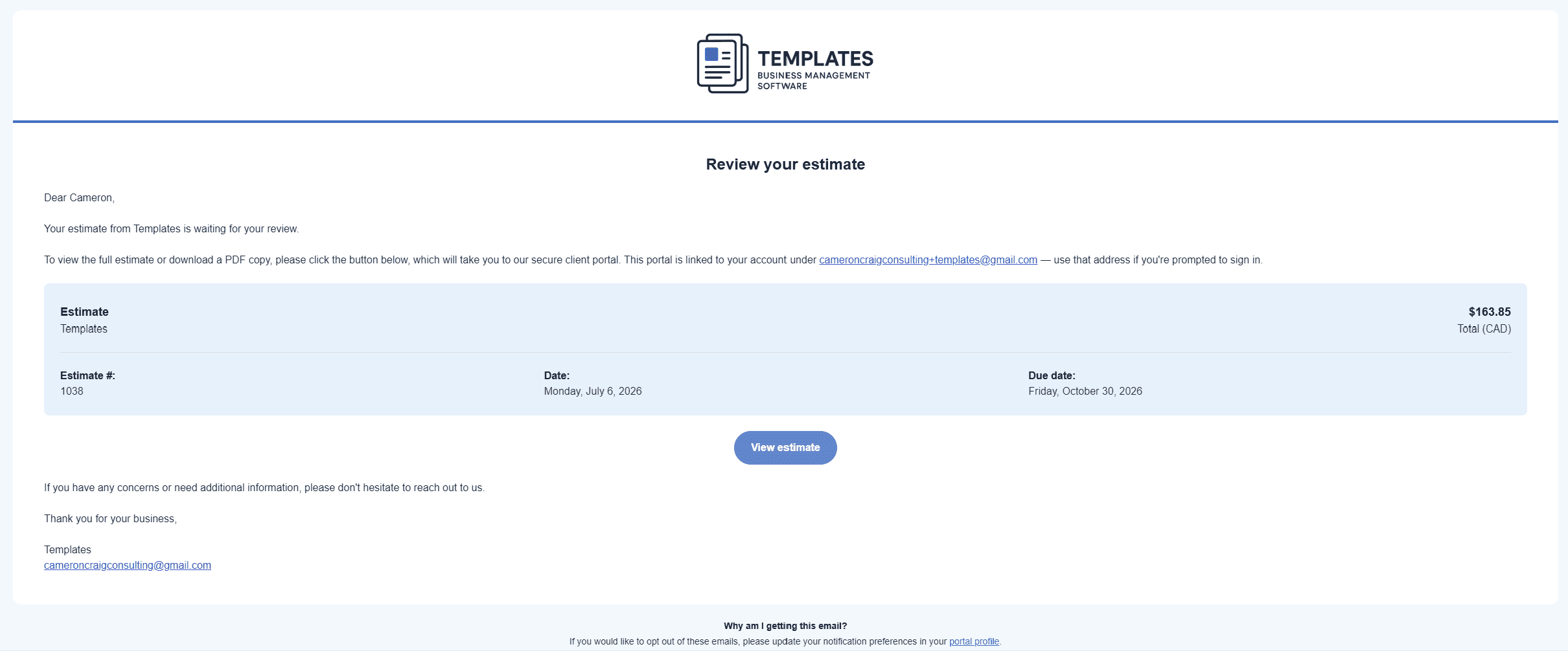 Reminders screen 2