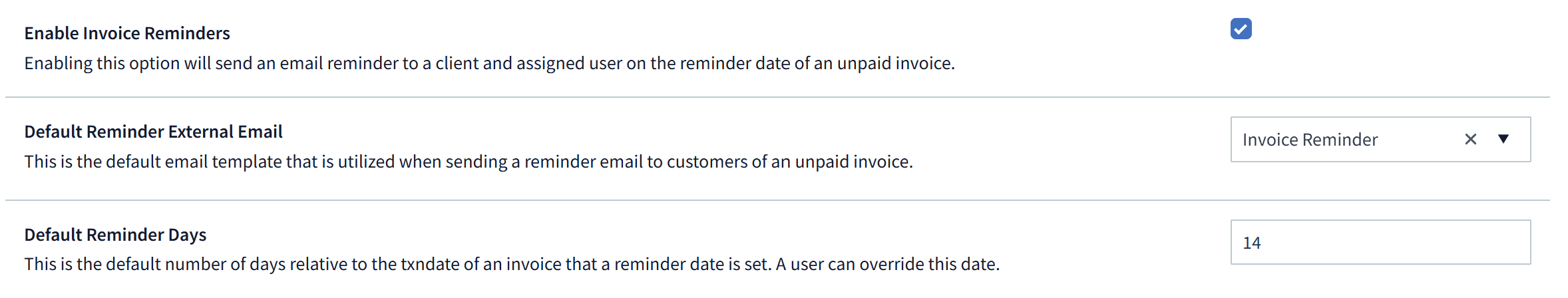 Reminders screen 3