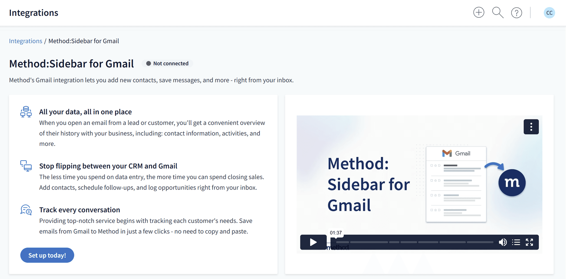 Connect your email so information flows seamlessly between Google and your CRM